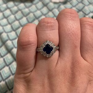 natural fusion sapphire ring